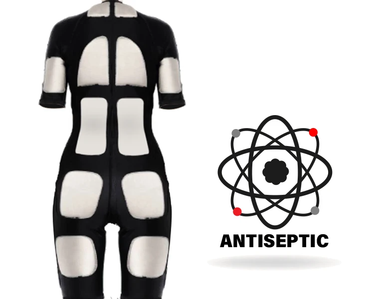 ems training suits 2022/silver fiber fabric electrodes/ems full body 