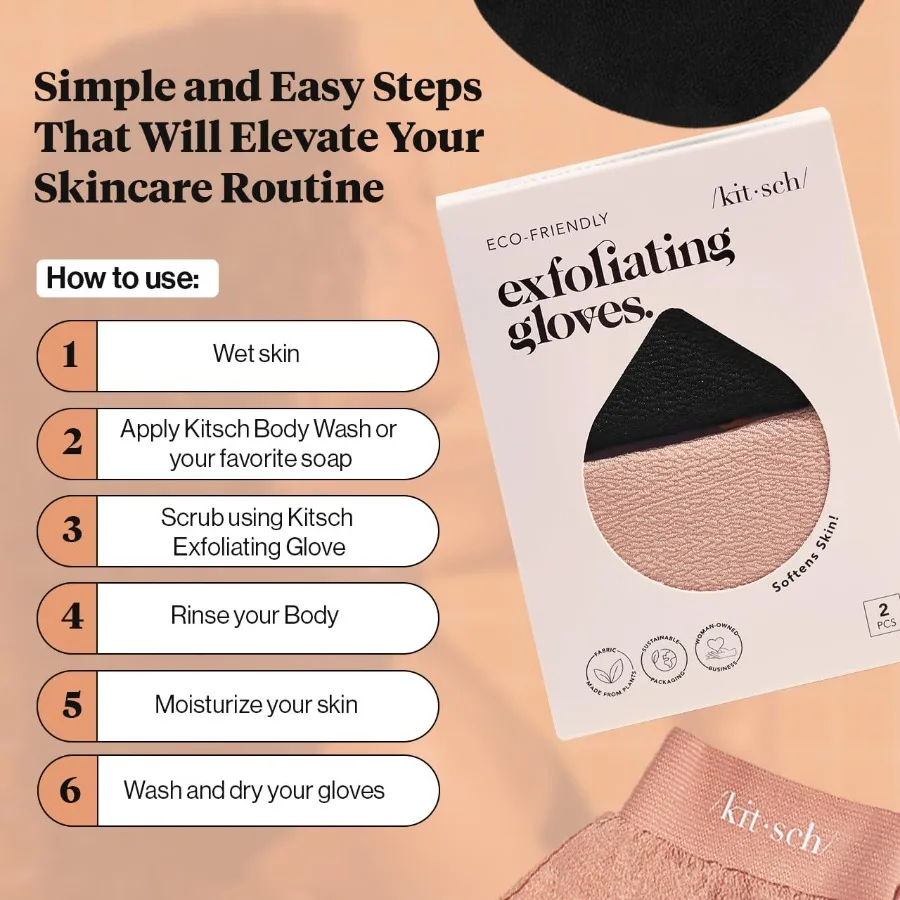 각질 제거 장갑 2개입 한국식 각질 제거 미트 딥 각질 제거 바디 스크러버 샤워 목욕 바디 각질 제거제 각질 제거