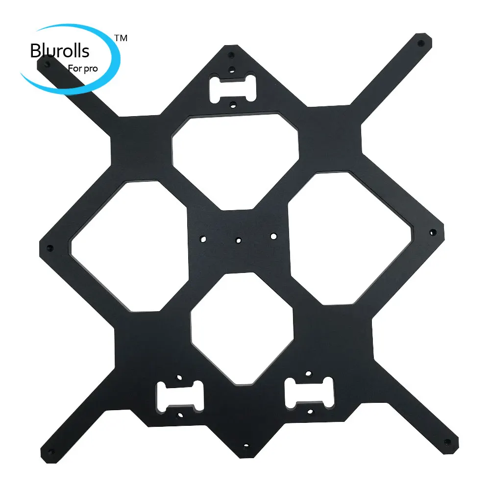 Cloned Original Prusa I3 MK3 MK3S MK3S+ Aluminum Alloy Frame 6mm Thickness Black