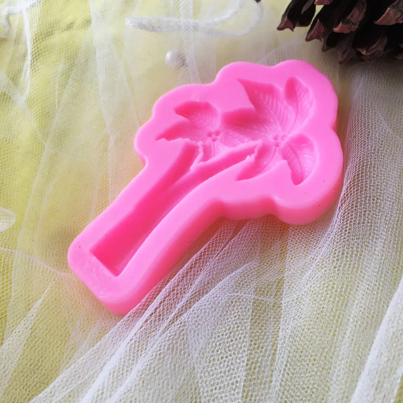 Tropical Coconut Tree Silicone Mold Fondant Chocolate Mould DIY Handmade Cake Decorating Moulds