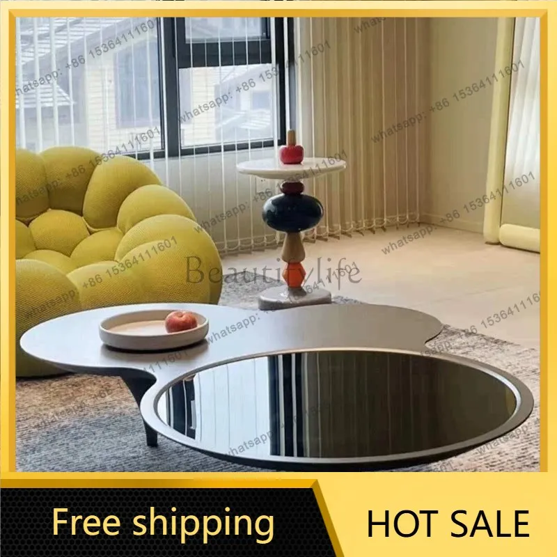 LJY Aesthetic Italian Coffee Table Designer Living Room Center Organizer Coffee Table Throne Designer Mesa Auxiliar Unique Furni