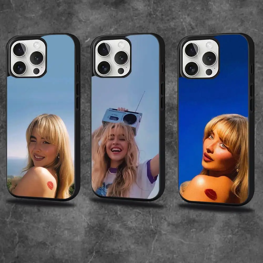 

Singer Sabrina C-Carpenter Phone Case For iPhone 16,15,14,13,12,11,Pro,Max,Plus,Mini,SE4,E Magnetic Magsafe Wireless Charging