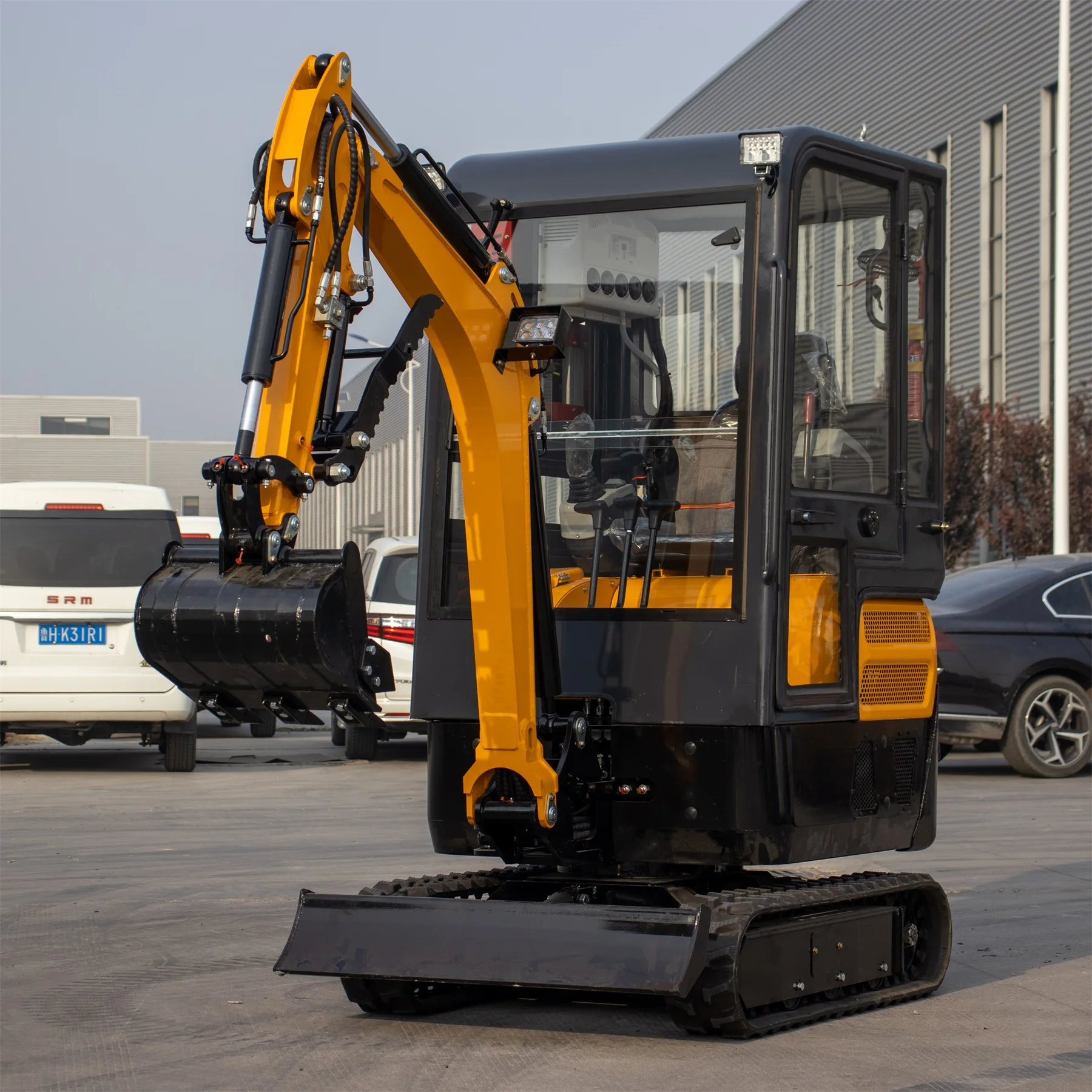 3,5 Tonnen leistungsstarker Bagger CE Yanmar/Kubota-Motor Dieselbagger Raupen-Minibagger