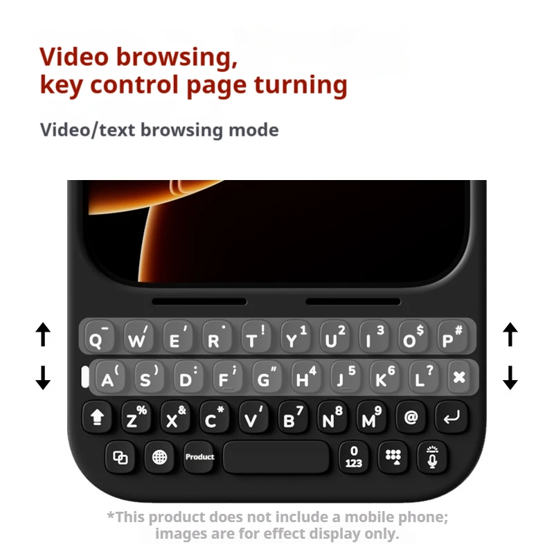 Akko Metakey Mobile Keyboard Suitable For Iphone 17 Promax Protective Phone Case Plug Play White Backlit Magnetic Suction Cute - Image 2