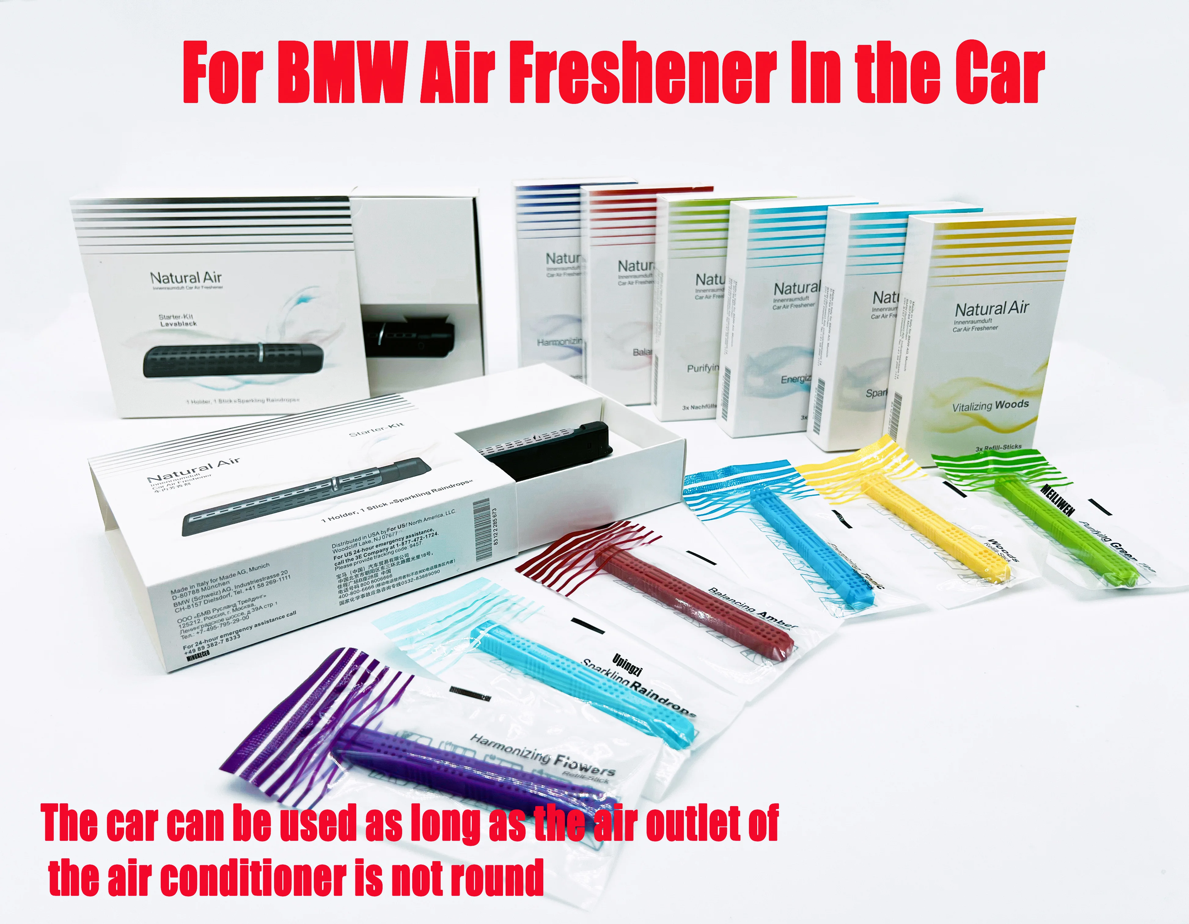 For BMW Air Freshener In the Car Air Outlet Perfume Clip Car Special Air Freshener Car Aroma Lasting Fragrance Aromatherapy