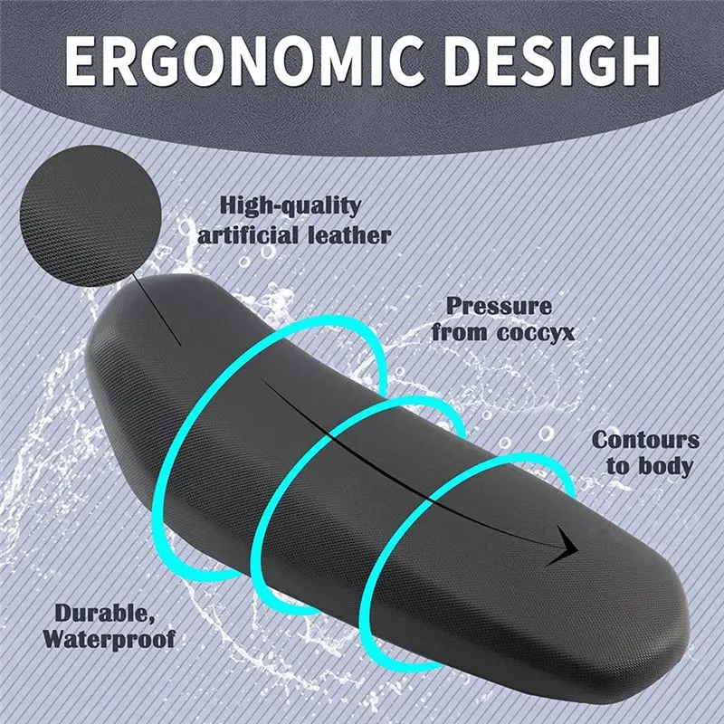 A65P-Motorcycle Seat Cushion, Electric Dirt Bike Seat For Sur Ron Light Bee X/S Segway X260 X160 Accessories - Black