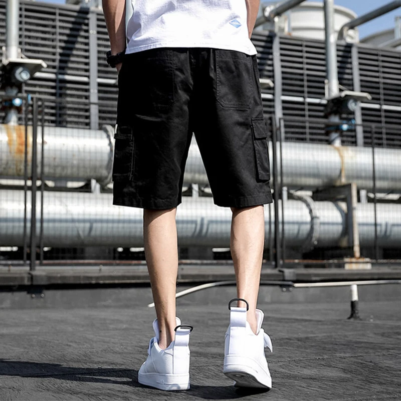 Summer Cargo Shorts Men 2024 Spring Casual Fashion Cotton Joggers Baggy Men Sweatshorts Multi-Pocket Loose Pants Men Clothing