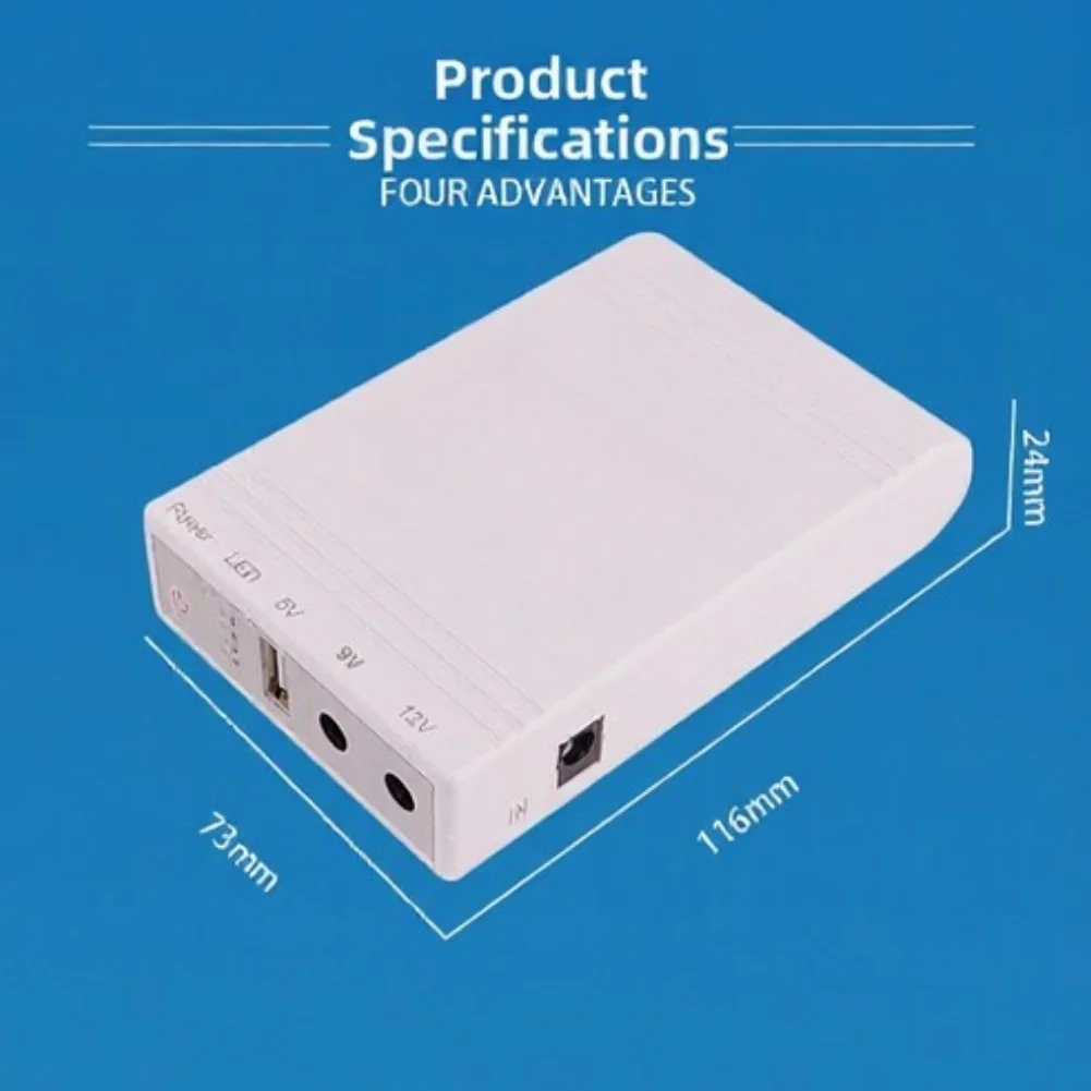 10400mAh for ups Backup Power for Router Modem DSLR Camera Fingerprint Recorder Fax Machine and Other DC Powered Networking