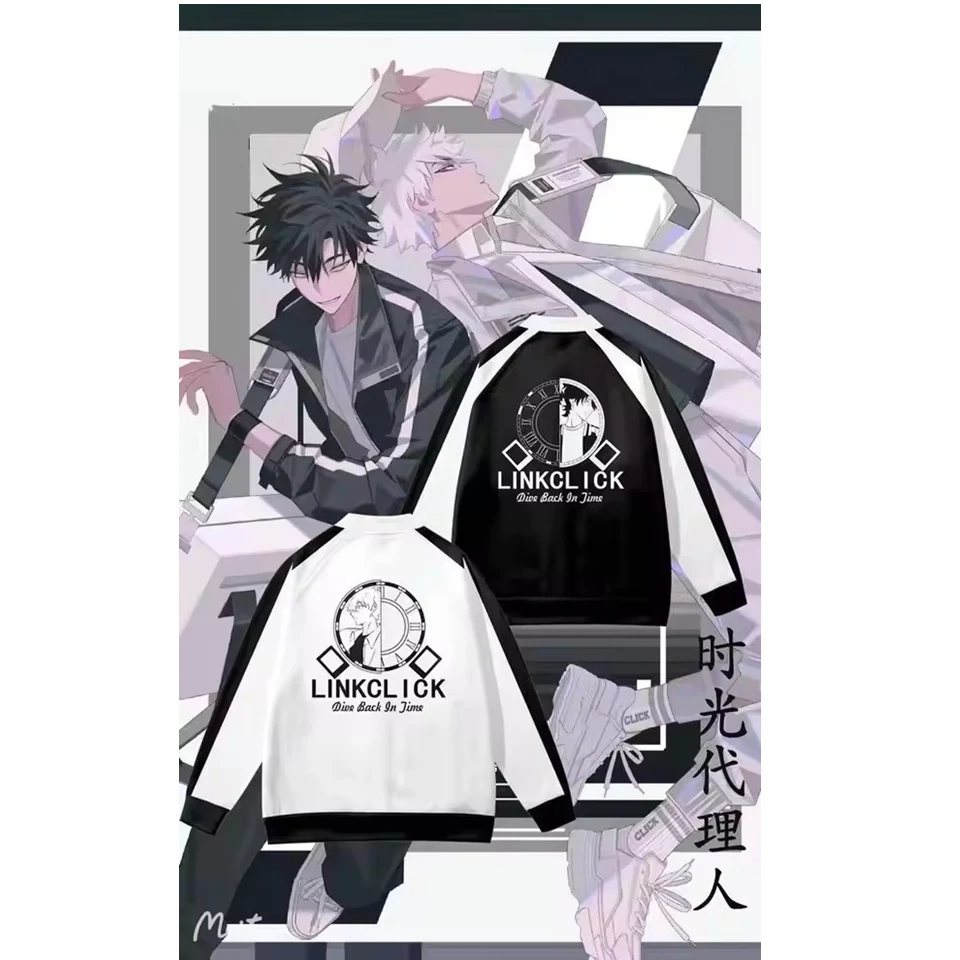 

Coat Link Click 3D Printing Men/Women Autumn/Winter Baseball Jacket Sweatshirt Long Sleeves Streetwear Plus Size Anime Clothing