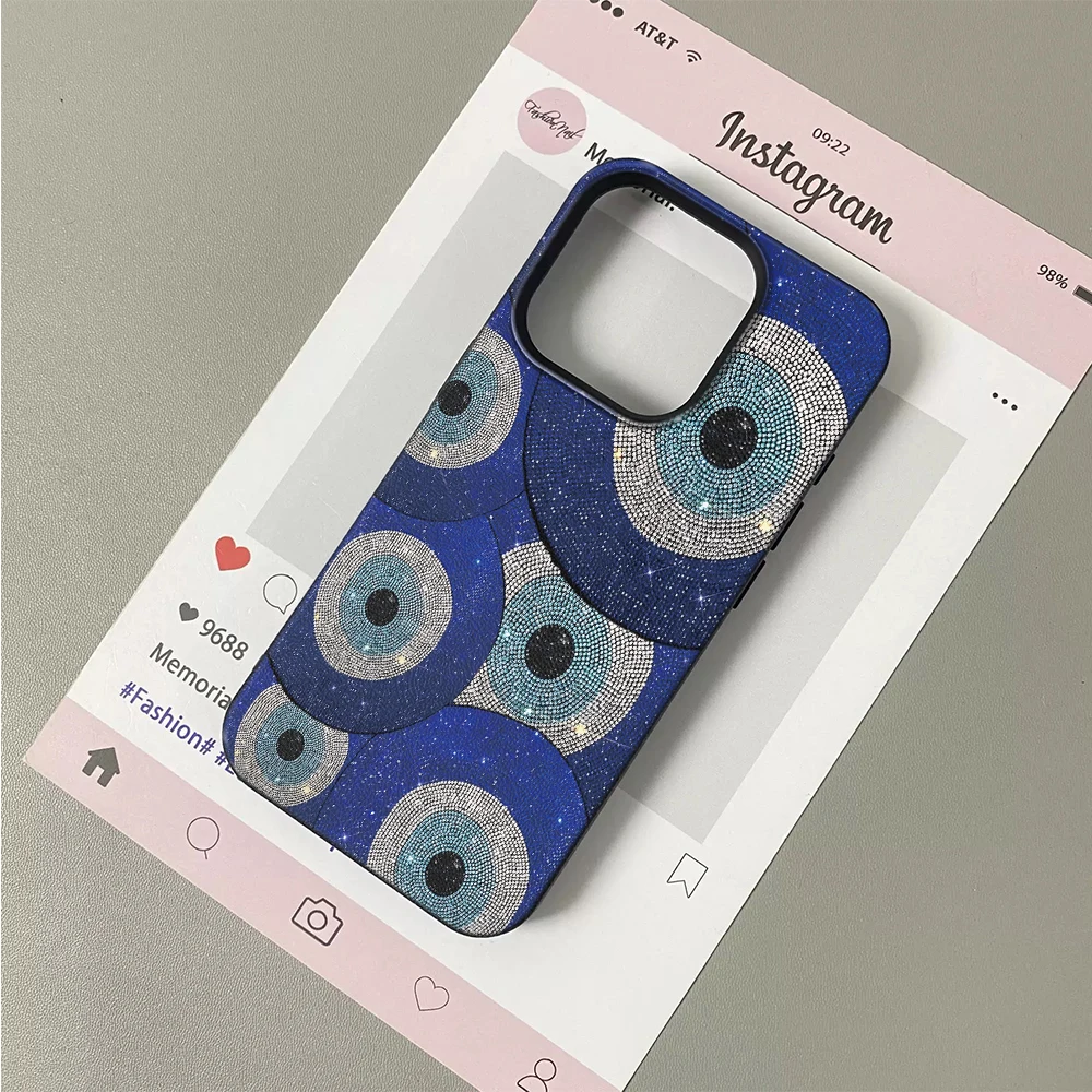 Pattern Blue Eye Evil Phone Ca - Vintage Floral Pattern Soft Case recension och pris