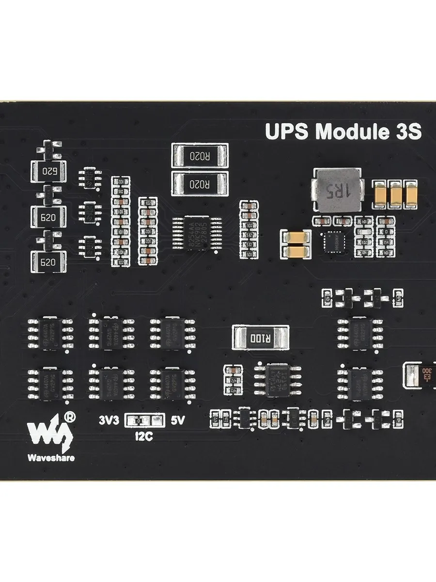 Moduł zasilania awaryjnego Waveshare, obsługuje ładowanie i zasilanie jednocześnie, 3S i 5V 5A dla Raspberry Pi 5/4B — zdjęcie produktu 7