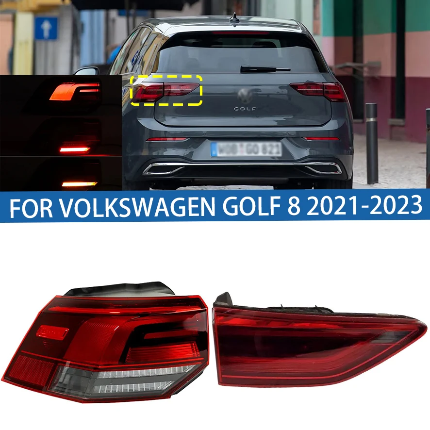 

Left or Right Side For Volkswagen Golf 8 2021 2022 2023 Rear Brake Lamp Turn Signal Light Tail Light