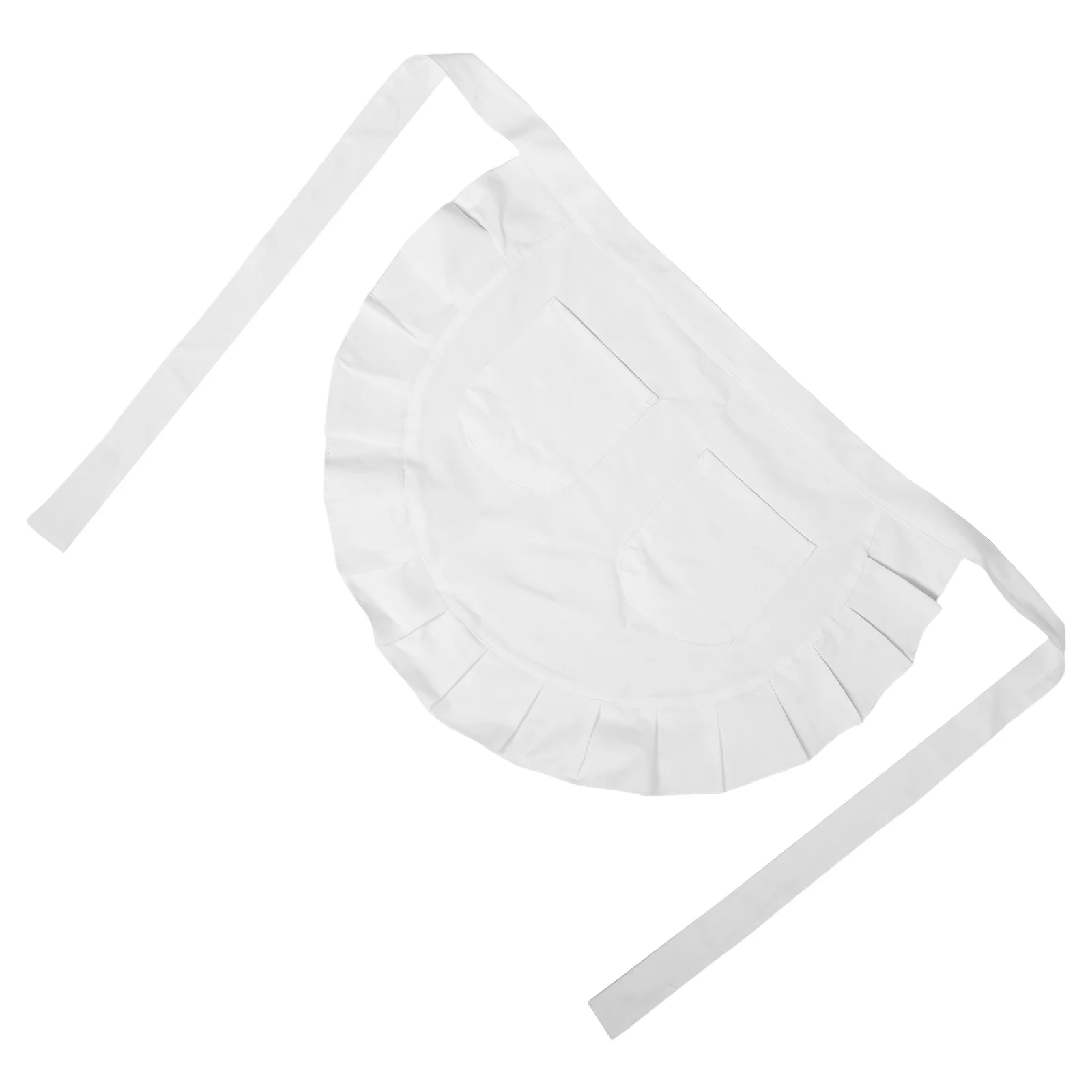 

Maid Apron Half Bistro Aprons with Pocket Server Pockets for Waitress Servers 2 Bartender Women Have Kitchen White Gardening