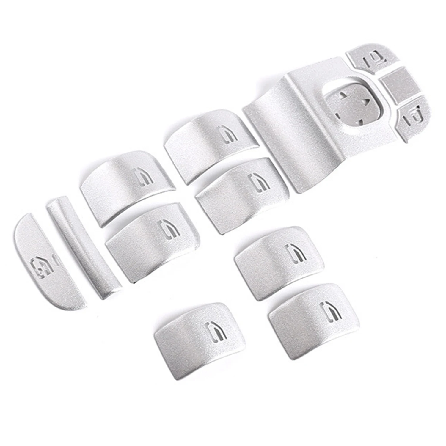 14Pcs/Set Car Door Window Glass Lift Button Cover Trim for Benz a B GLB Class W177 W247