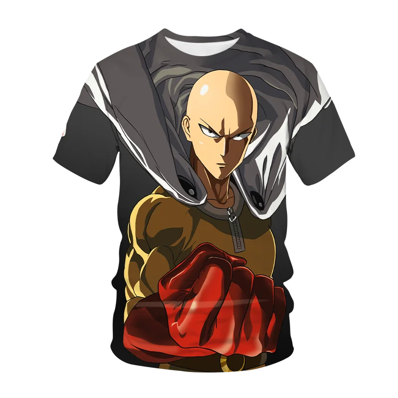 Anime One Punch Man Saitama Cosplay Clothing 3D Printed Men/Women T-shirts Summer Short sleeve Tee Kid Tops Oversized Streetwear