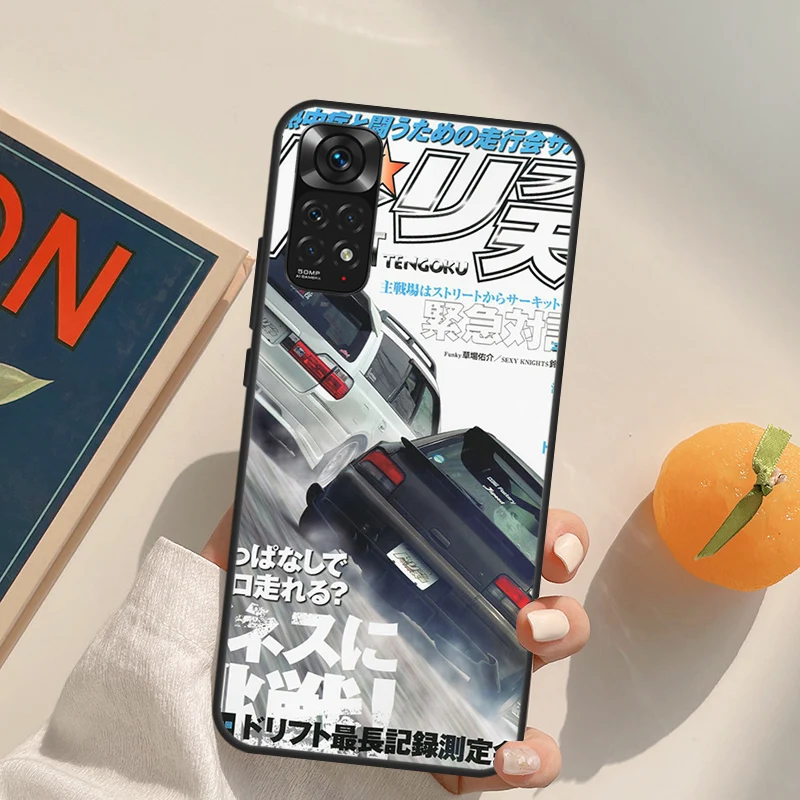 JDM Magazine Case For Xiaomi Redmi Note 10 11 8 9 12 Pro Redmi Note 12S 11S 10S 9S 9C 10C 10A 12C Coque