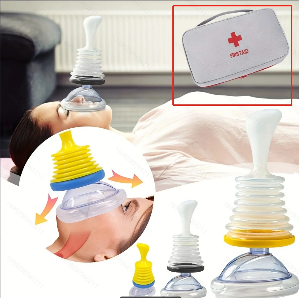 Respiratory Trainer Choking Emergency Rescue Mask Artificial Cardiac Capacity Choking Emergency Device