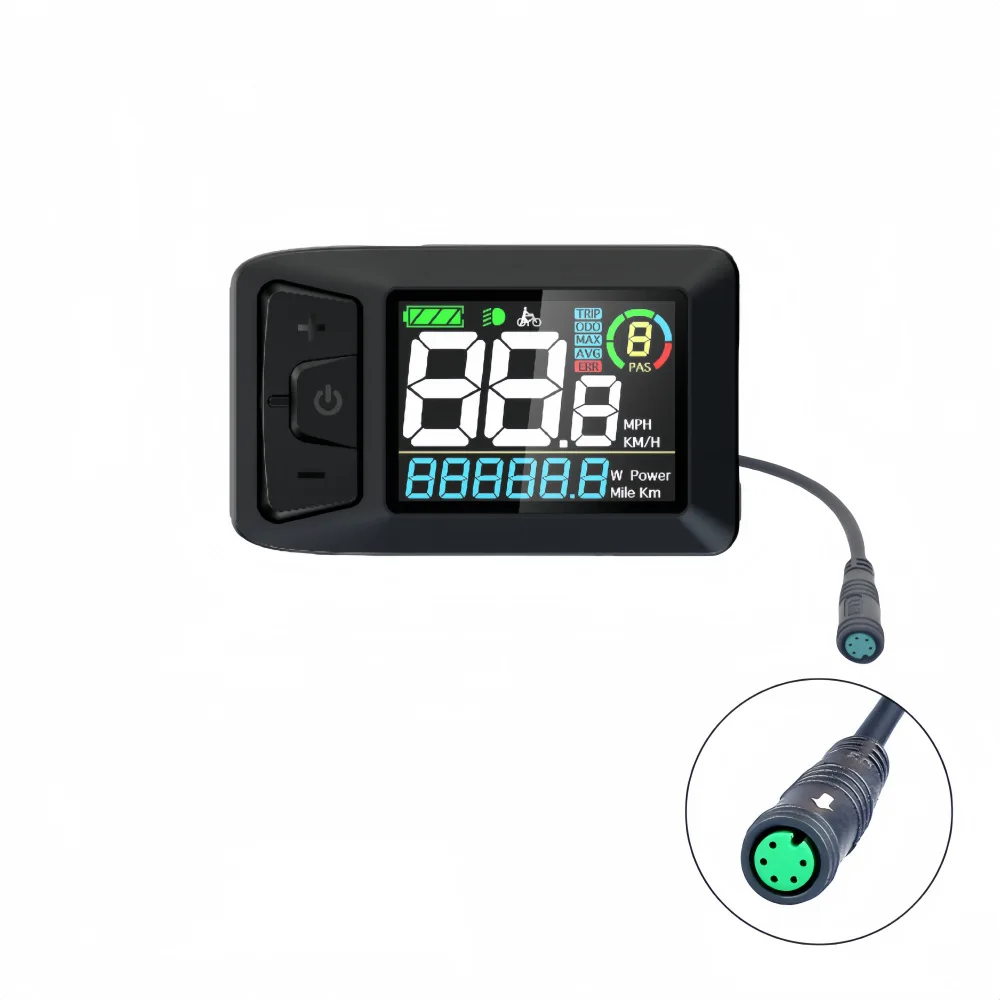 E-Bike LCD-Display Für Bafang Mittelmotoren – Kompatibel Mit BBS01/02, M400, M620, UART