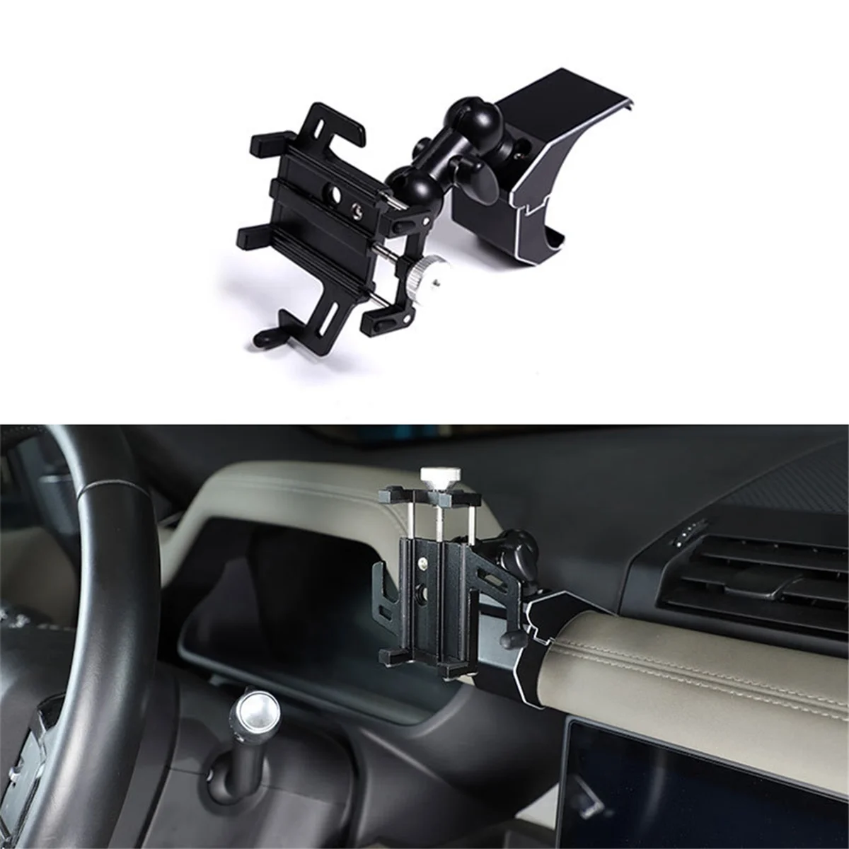 Car Mobile Phone Holder Multifunction Holder GPS Navigation Bracket for Land Rover Defender 90 110 2020-2023