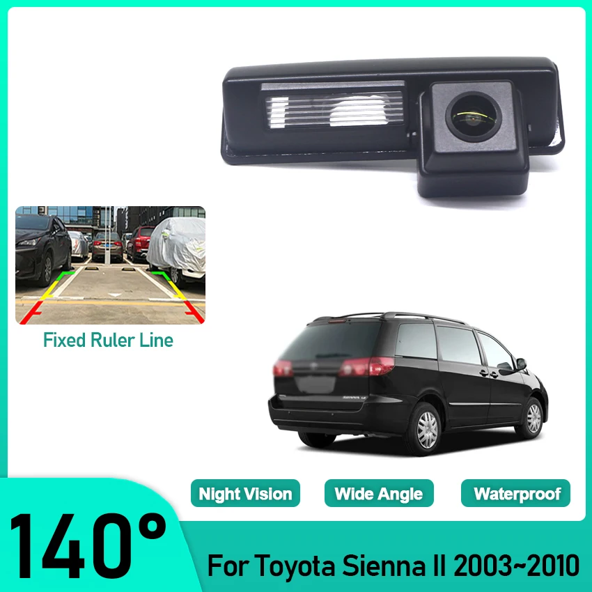 

Камера заднего вида CCD HD «рыбий глаз» для Toyota Sienna II 2003, 2004, 2005, 2006, 2007, 2008, 2009, 2010, автомобильный монитор парковки заднего вида