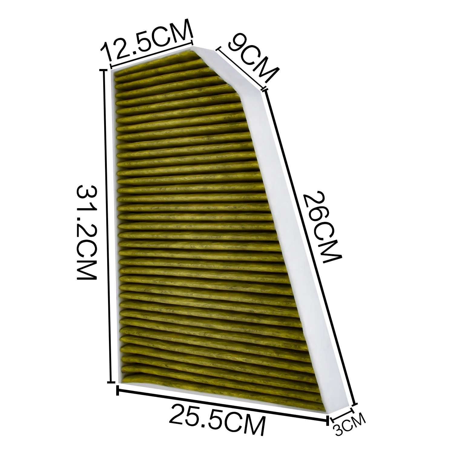 For Tesla Model X Cabin Air Filter, Activated Carbon, 5-Layer Filter, Longer Service Life & Stronger Filtering, Unblocked Air Fl