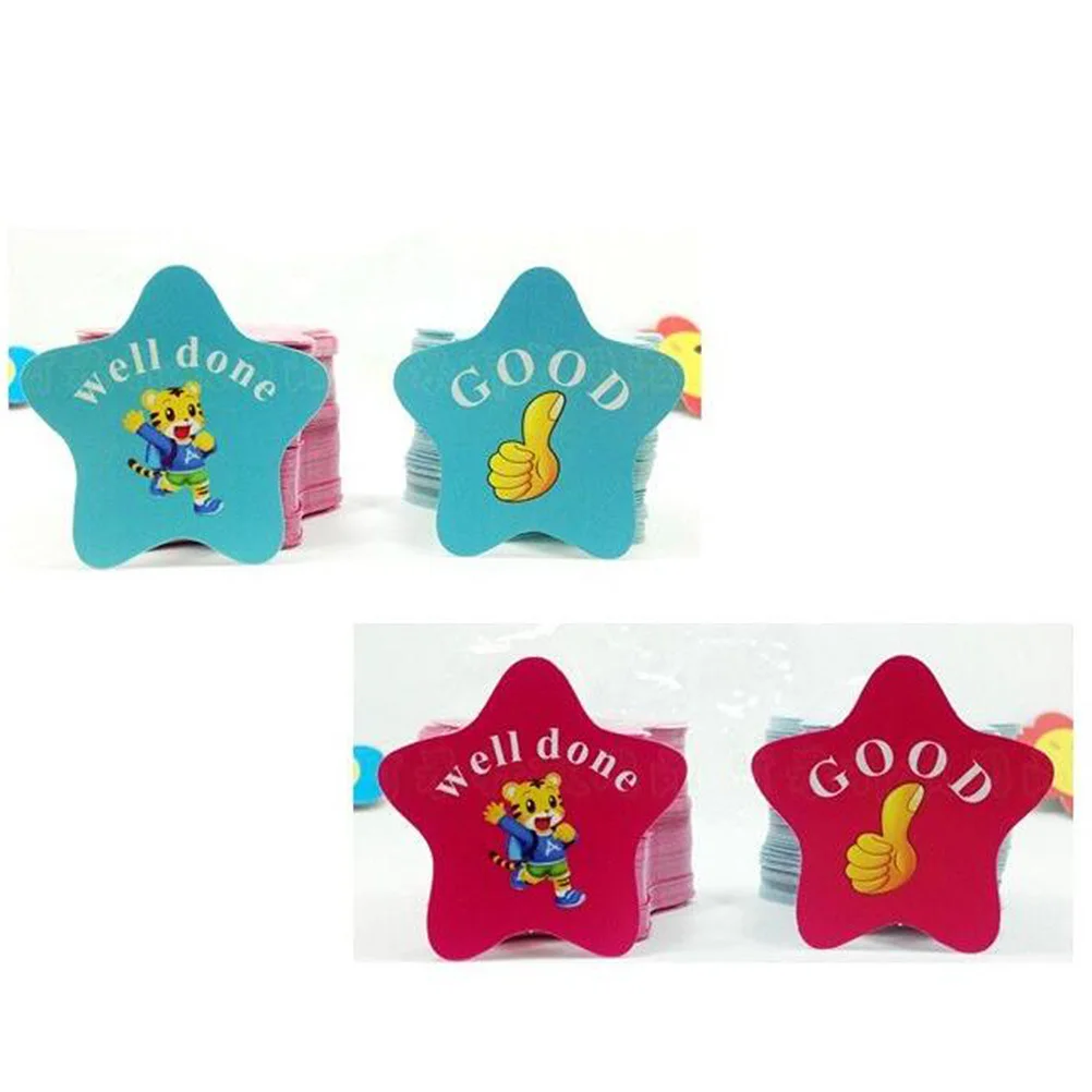 100pcs Praise Cards For -Friendly Paper Reward Stickers Classroom Education Tool Children Diy Craft Activity Good