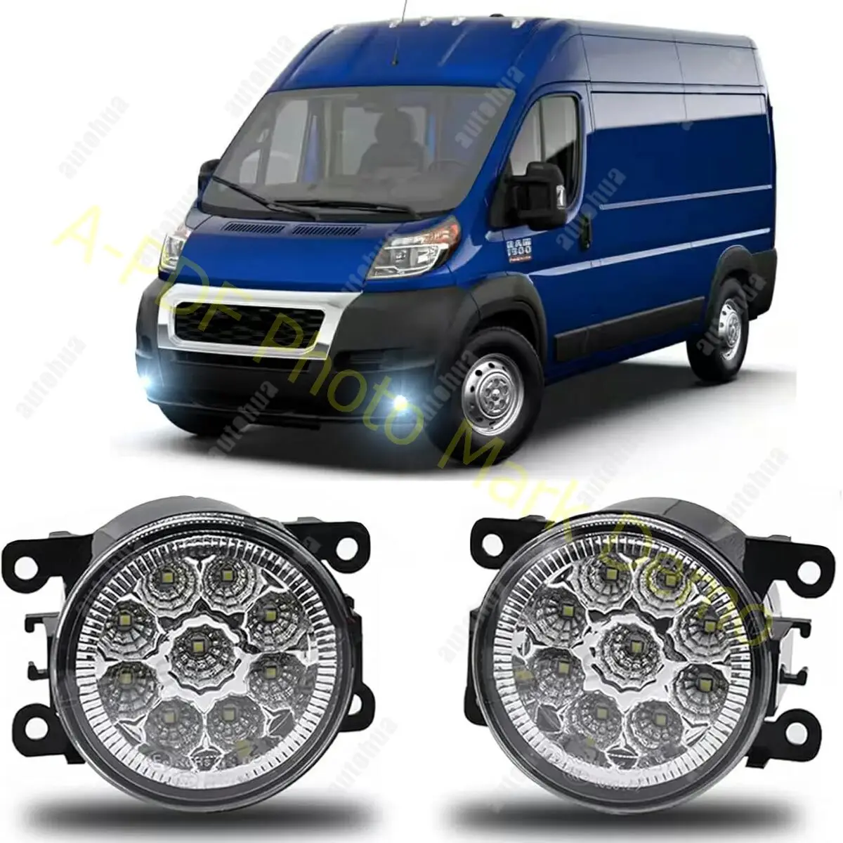 

Противотуманная фара 3,5 дюйма для Ram Promaster 1500 2500 3500 2014-2019, передний бампер, противотуманные фары дальнего света, 6000 К, 2 шт. в упаковке