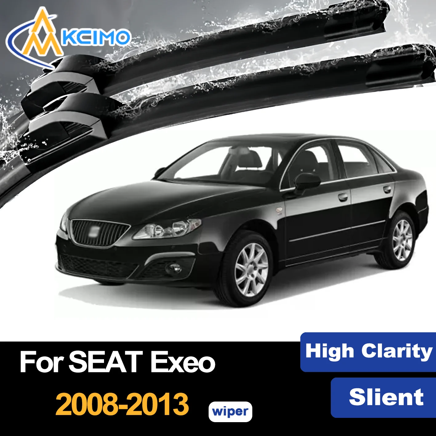 

Front Wiper Blades for SEAT Exeo 2008–2013 2009 2010 2011 2012 2013 Premium Car Windscreen Windshield Window Wiper Accessories