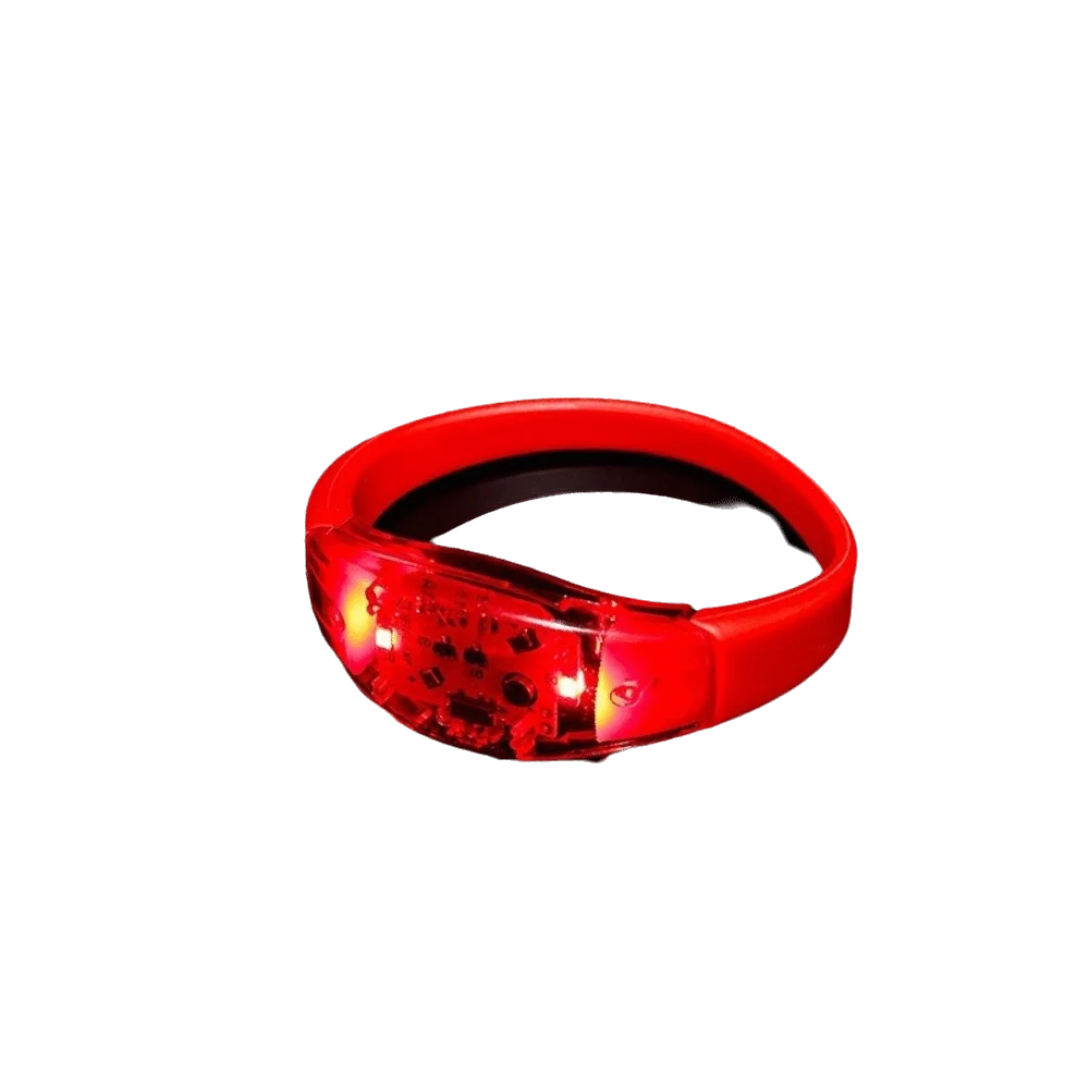 Silicone LED Glow Bracelets Creative Funny Voice Controlled Flash Wristbands Atmosphere Props Light Up Wristbands Festivals