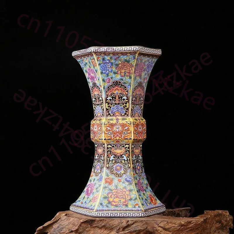 jarron-chino-antiguo-qing-yongzheng-de-96-pulgadas-con-flores-y-pajaros-pintados-en-esmalte-dorado