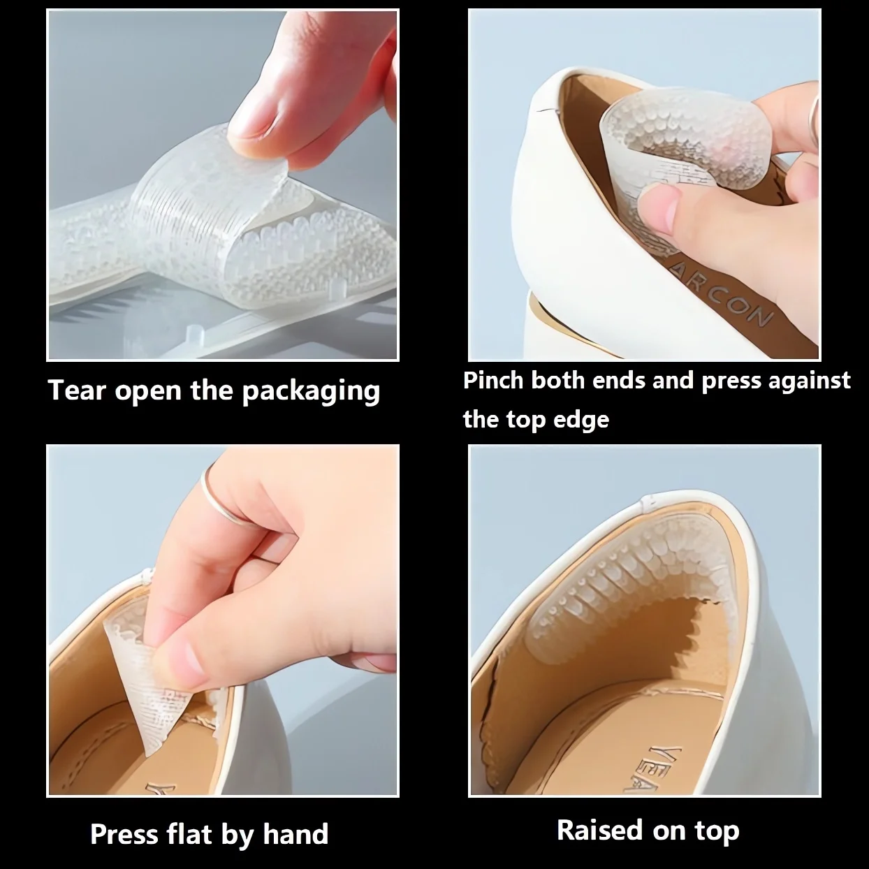 Gel Heel Protector Foot Patches Adhesive Blister Pads Liner and Shoes Stickers Pain Relief Plaster Foot Care Cushion Grip