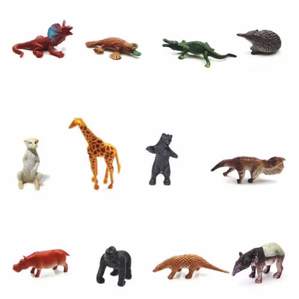 Educational  53pcs/set Cognitive Development Mini Animal World Zoo Model Animal  Figure Animal Model Simulation Animal