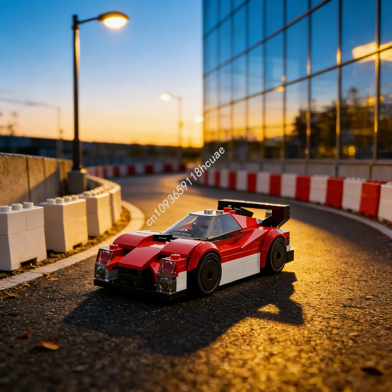 

123pcs MOC Red Endurance Racing Car City Model Building Blocks Construction Christmas Gift DIY Creative Toy Education Idea Brick