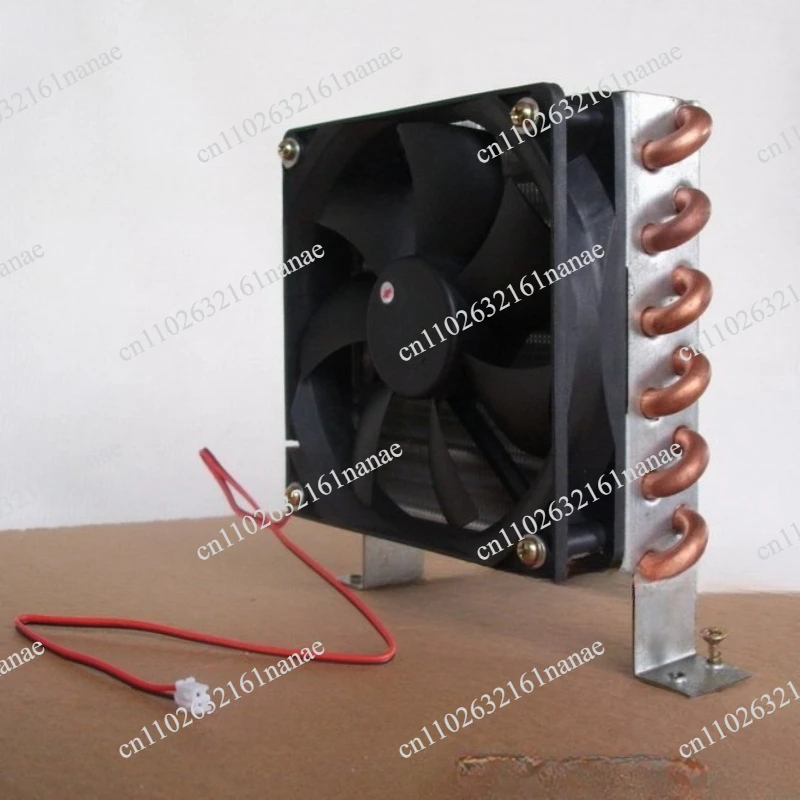 Condenser CP2x6x120 micro radiator, mini heat exchanger, copper tube finned type