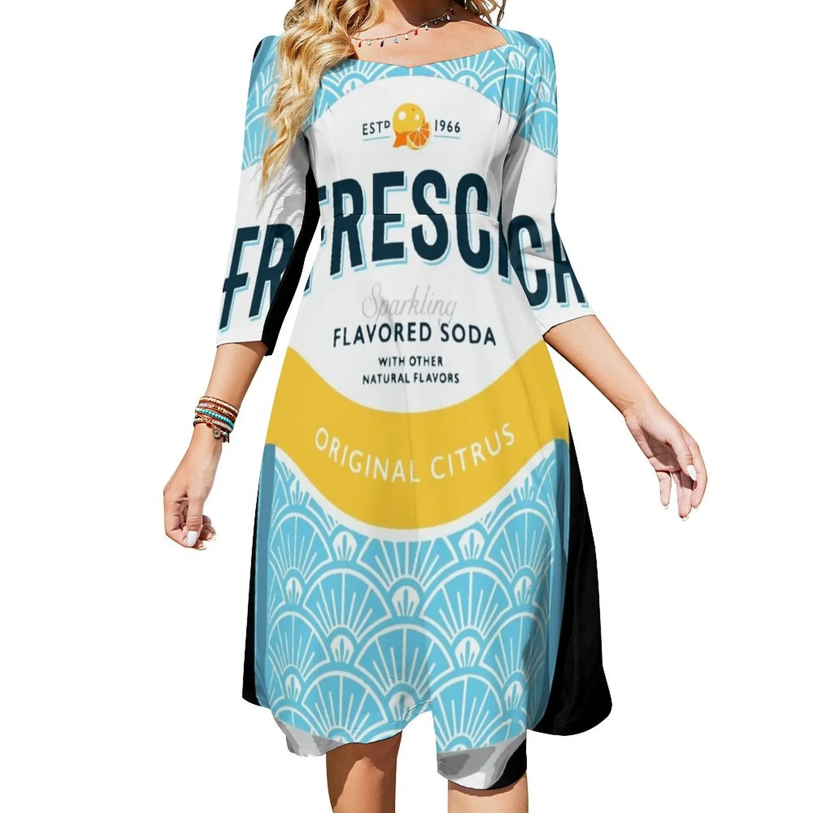 

Fresca Can Flare Dress birthday dress for women women's dresses luxury Clothing