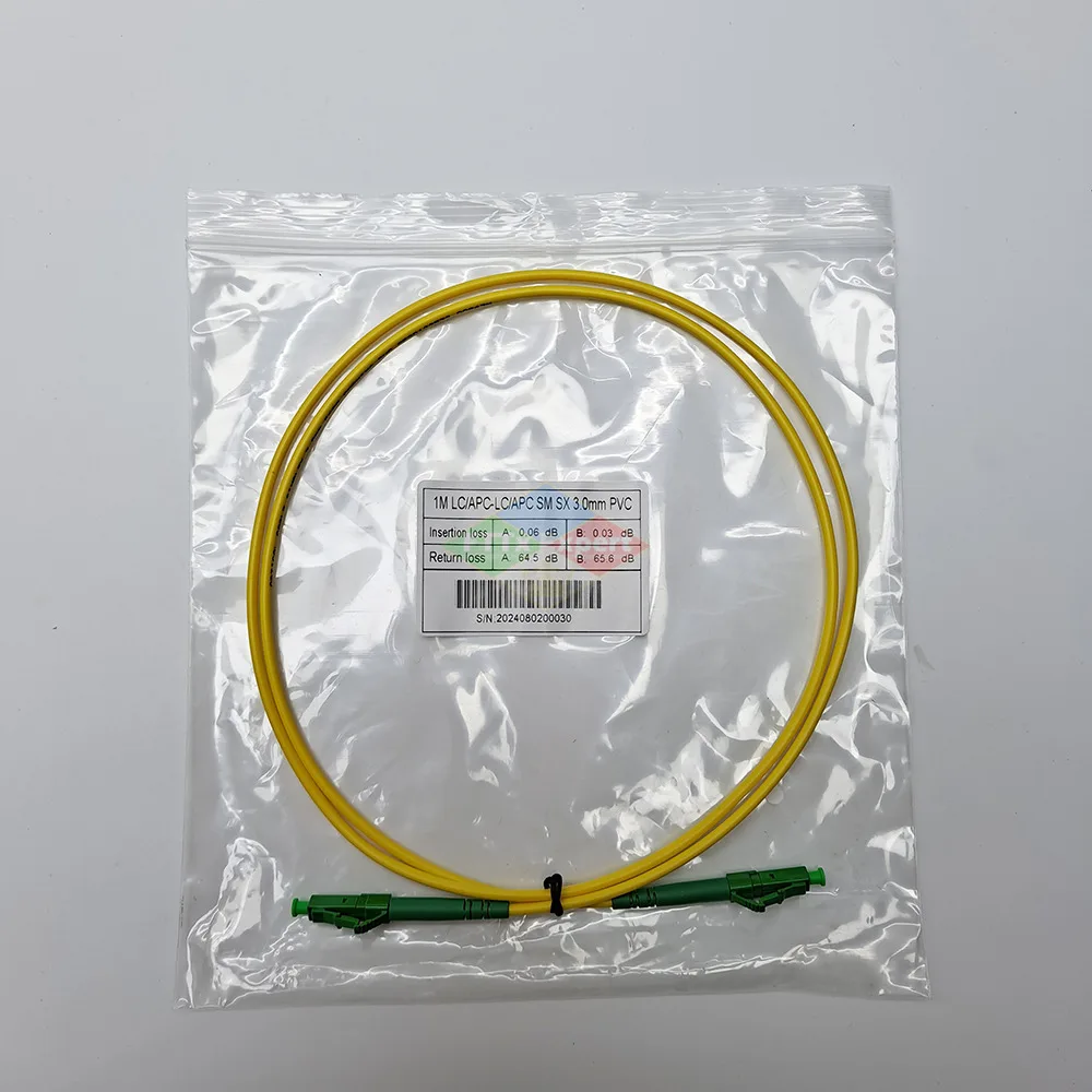 50 قطعة LC/APC-LC/APC الألياف البصرية التصحيح الحبل وضع واحد 1 متر/2 متر/3 متر الألياف البصرية كابل قافز البسيط LC APC 2.0 مللي متر أو 3.0 مللي متر PVC FTTH