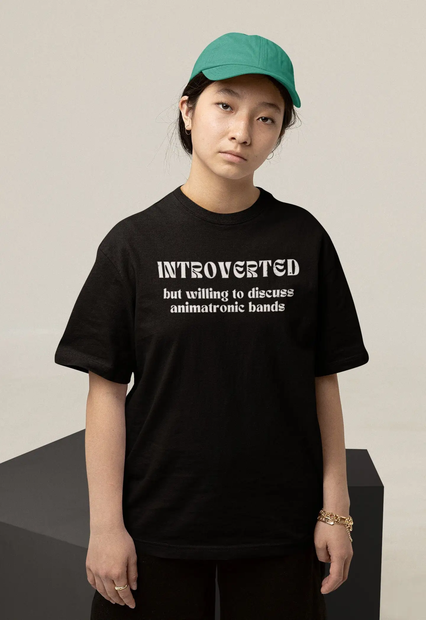 Introverted but willing to discuss animatronic bands shirt funny shirts theme park lovers gift