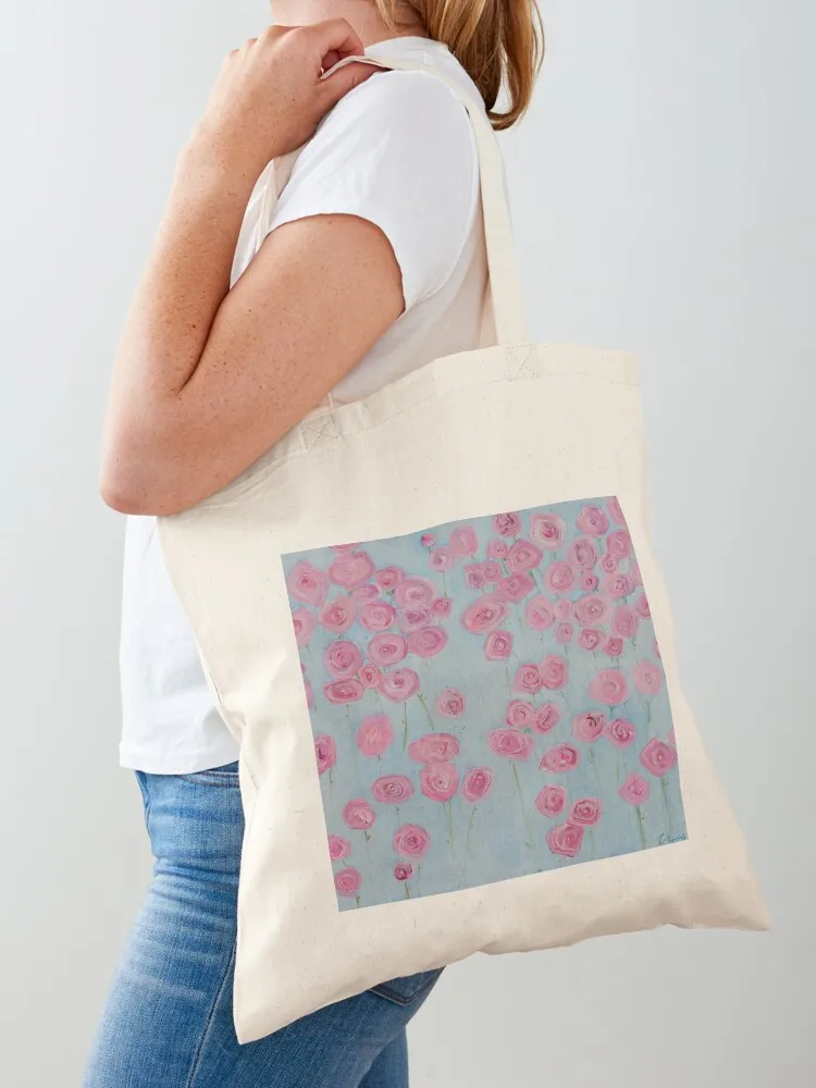 

Sky Wrapped in Roses Tote Bag Shopper bag Women bags canvas tote Shopper