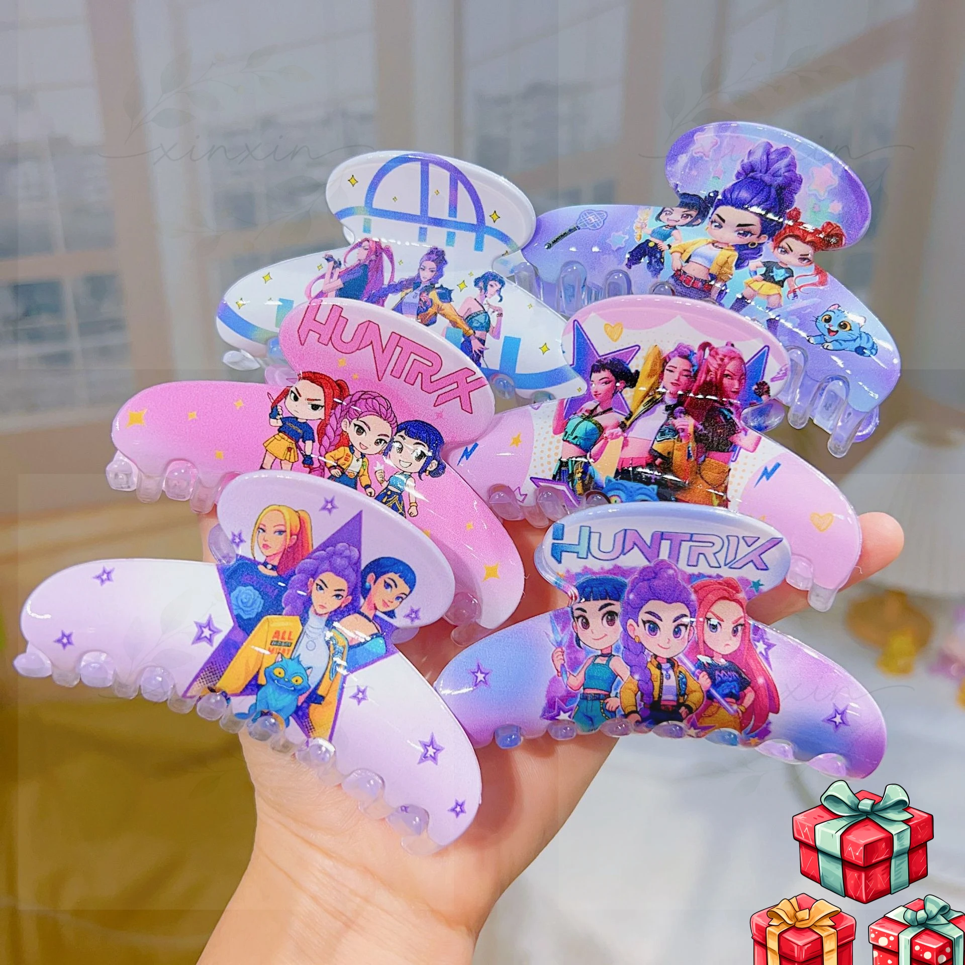 

Children Hair Clips New Anime Style, Cute Plastic Hair Claws & Side Clips, Fantasy Girl Group Hair Accessories for Girls