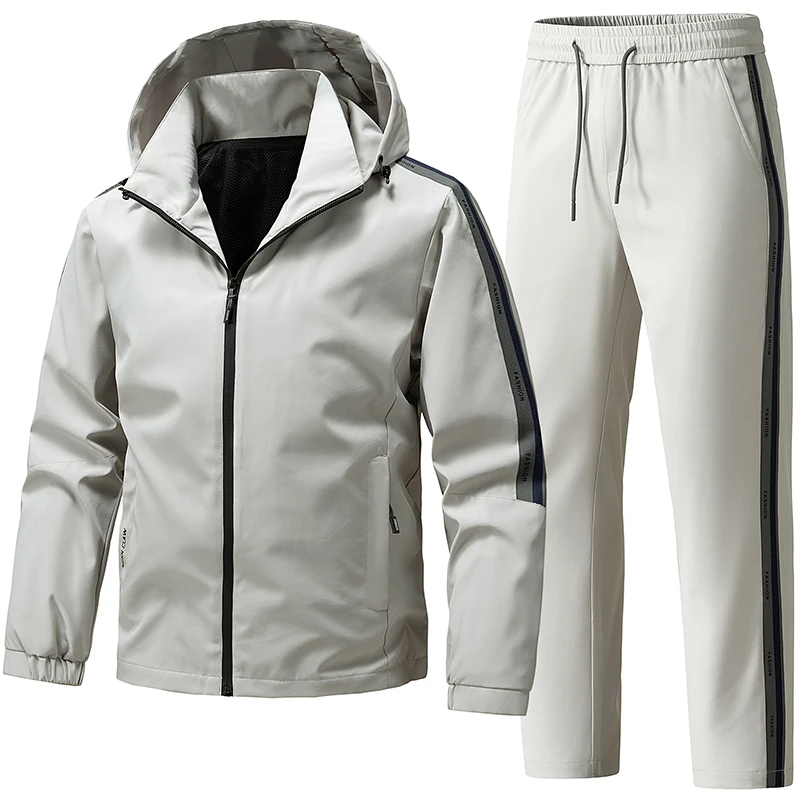 Men's Casual Tracksuit Running Jogging Hoodies Sports Set Fitness 2 Pieces Jacket + Sweatpants Basketball Football Track Suits view 4