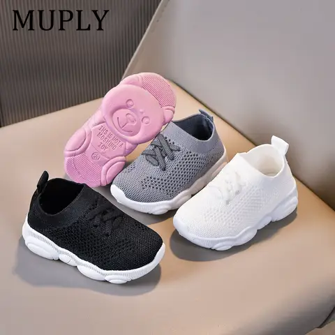 Kids Shoes Anti-slip Soft Rubber Bottom Baby Sneaker Casual Flat Sneakers Shoes Children size Kid Girls Boys Sports Shoes