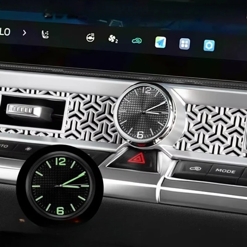 

Для GWM TANK 400 Hi4T/Z 2023 2024 2025 2026 Автомобильные часы с центральным управлением и воздуховыпускным отверстием Кварцевые часы Модификация интерьера Аксессуары