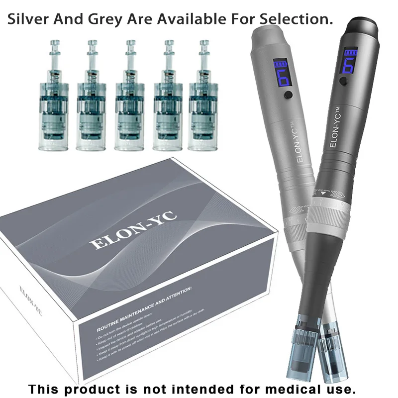 elon-yc-dr-dermapen-m8x-5個のナノ01mm交換カートリッジ付き、バッテリーレベル表示付き、dr-m8付属