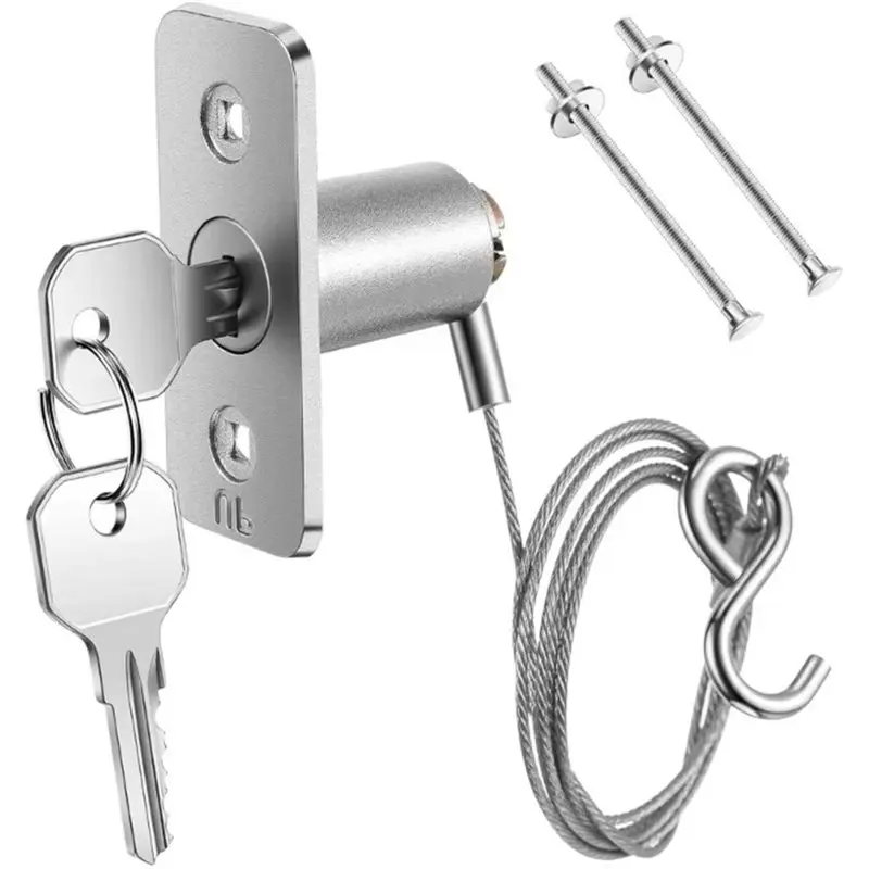 PORK-Garages Door Opener Release Lock Metal Emergency Manual Overrides System With Wire Rope