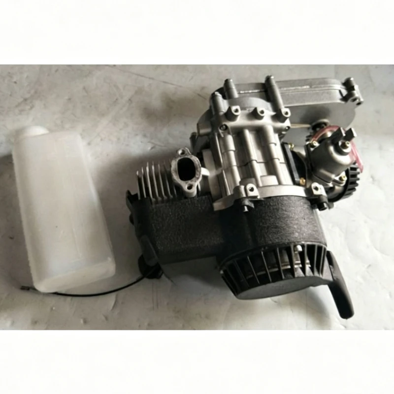 49CC mini motorcycle engine, two-stroke small sports car aluminum easy-to-pull and easy-start  engine