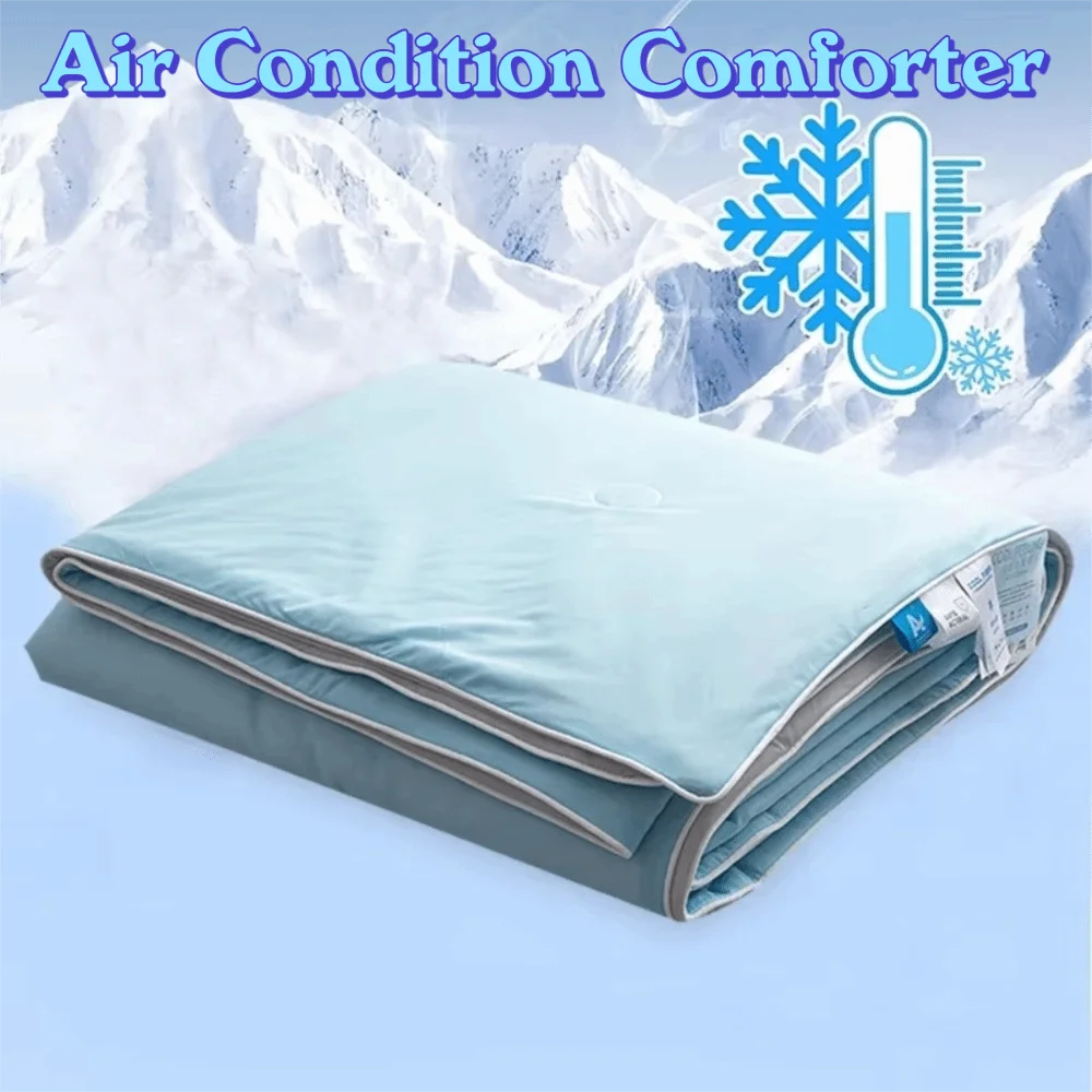 Double Side Air Condition Comforter Solid Color Lightweight Summer Cooling Quilt Cooling Fabric Large Size Cooling Blanket Hotel