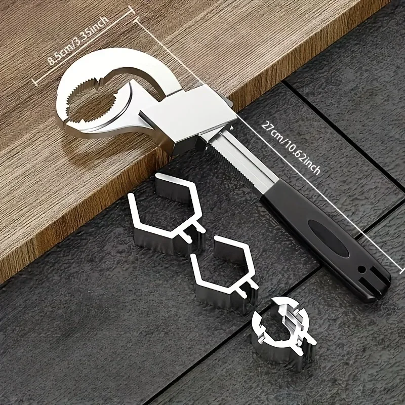 Universal Adjustable Wrench For Faucet Sink Repair Bathroom Maintenance Pipe Work Tool