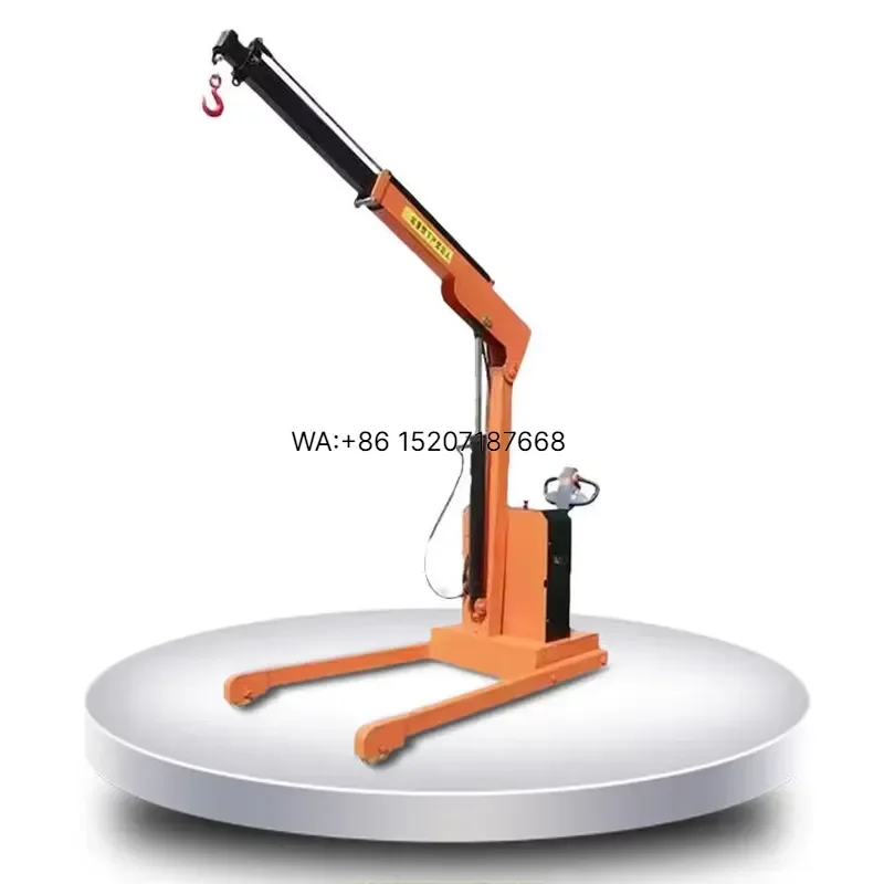 Wmwmnu Hot Sale 1 Ton Capacity Mini Manual Hoist Portable Cantilever Lifting Floor Small Crane for Home Use Retail