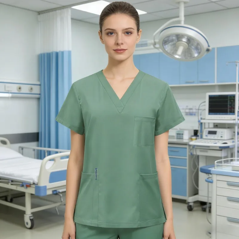 Hospital surgical gowns, women's tops and pants, nurse's matching hospital clinic pet work clothes