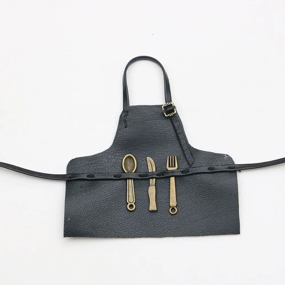 تم استبدال ملابس عمل مريلة الدمية مقاس 10 سم للطفل بدمى قطنية #2